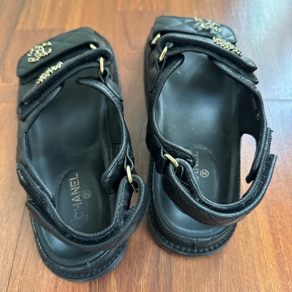 Chanel Dad Sandals in used condition with a lot of life - Picture 5 of 8